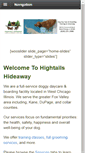 Mobile Screenshot of hightailshideaway.com